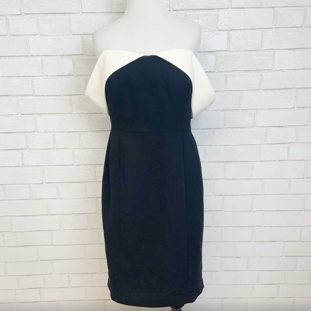 90's Calvin Klein Off Shoulder Tuxedo Dress (B9)